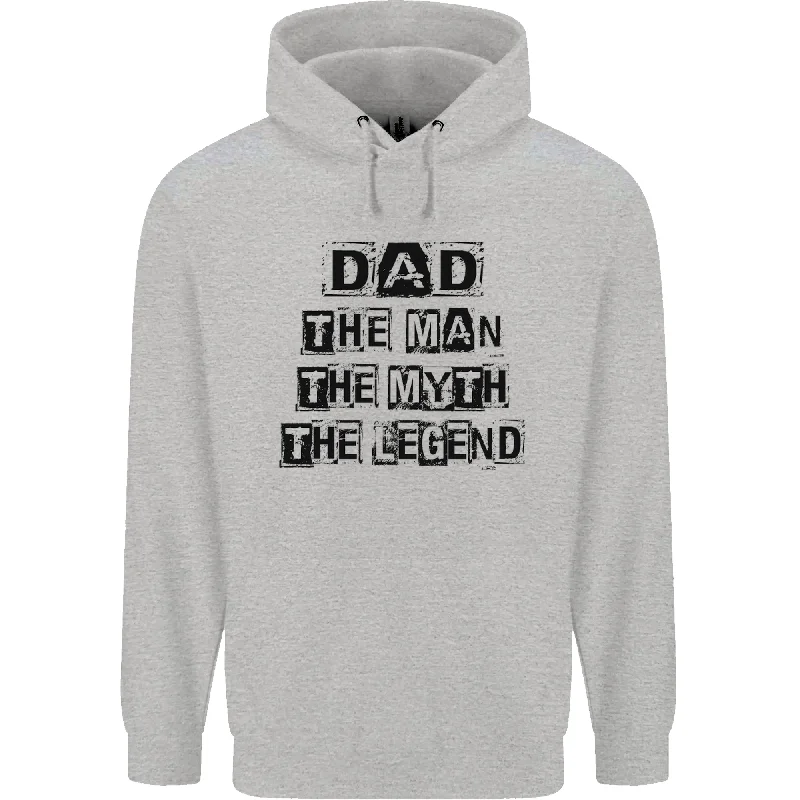 Limited Quantity Dad the Man the Myth the Legend Mens 80% Cotton Hoodie
