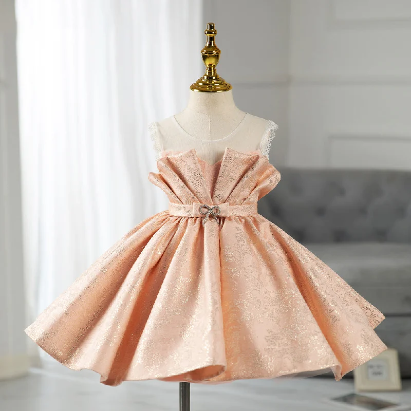 Unbeatable Prices Girl Christmas Dress Flower Girl Dress Children Birthday Party Sleeveless Mesh Lace Puffy Princess Dress