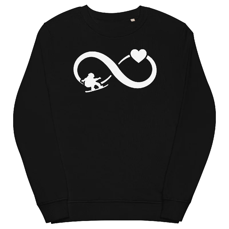 Blowout Deals Infinity Heart and Snowboarding - Unisex Premium Organic Sweatshirt