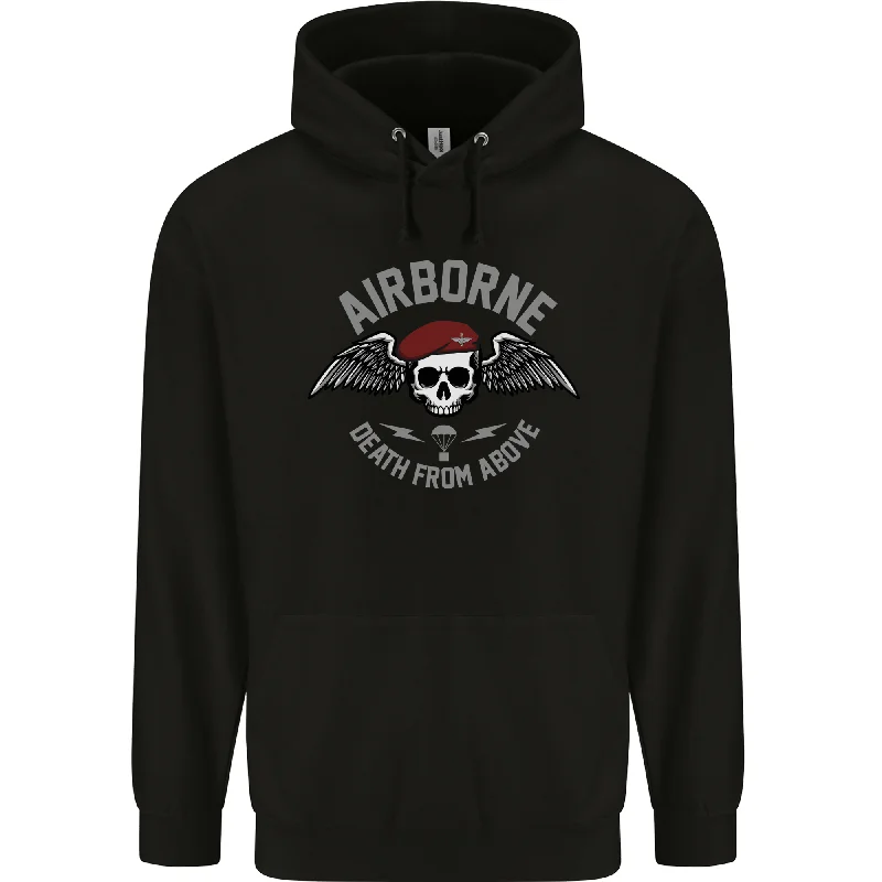 Today’s Deal Death From Above Para 1 2 4 Parachute Regiment Mens 80% Cotton Hoodie