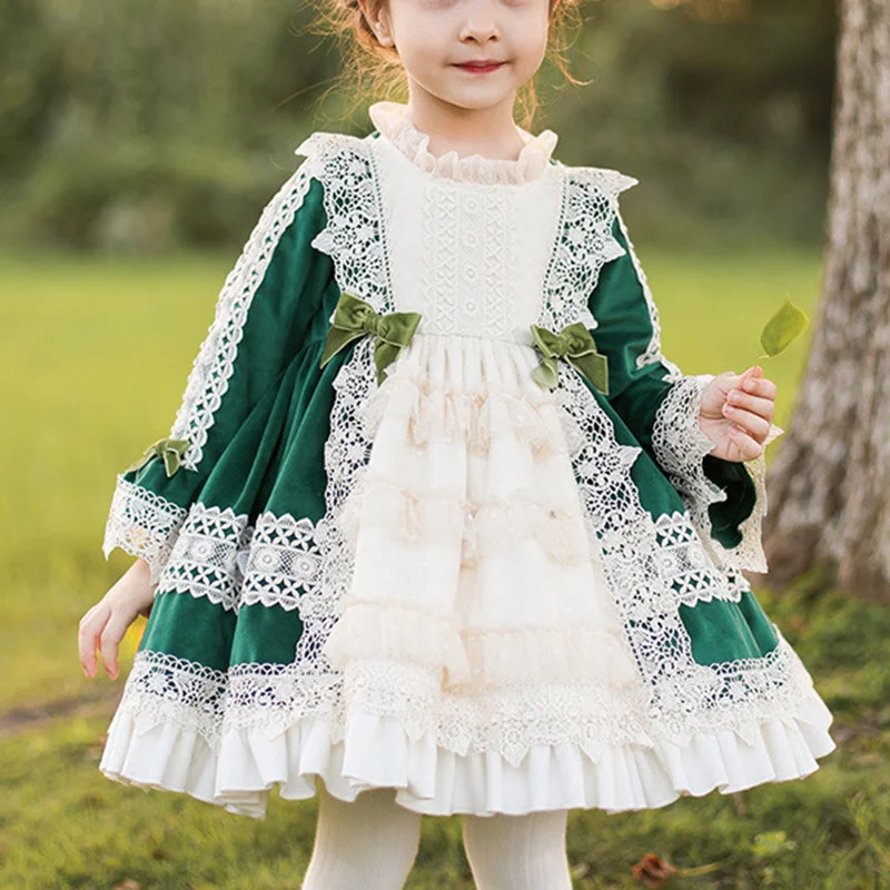 Savings Galore Baby Girl First Communion Dress Toddler Birthday Party Lace Floral Cake Formal Dress