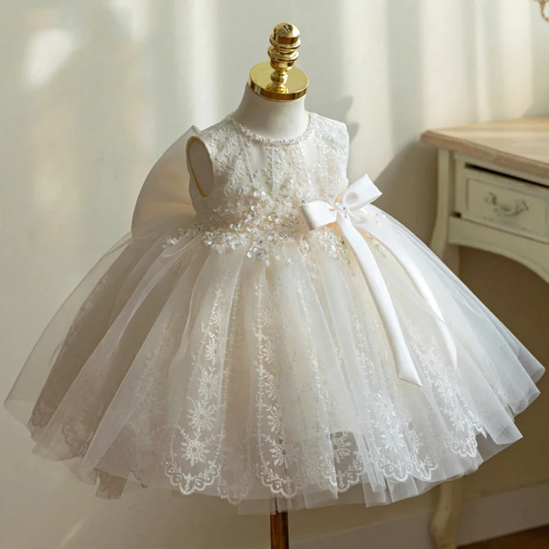 Closeout Baptism Dresses Baby Girl Pageant Princess Dress Toddler Summer Sleeveless Lace Birthday Party Dresses Closeout Baptism Dresses Baby Girl Pageant Princess Dress Toddler Summer Sleeveless Lace Birthday Party Dresses