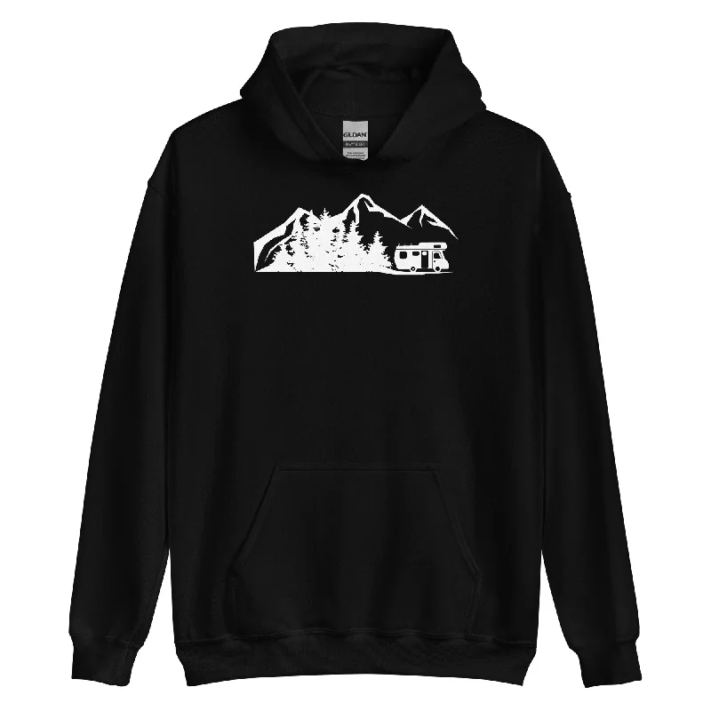 Deal Explosion Berge - Bäume - Camping Van - Unisex Hoodie