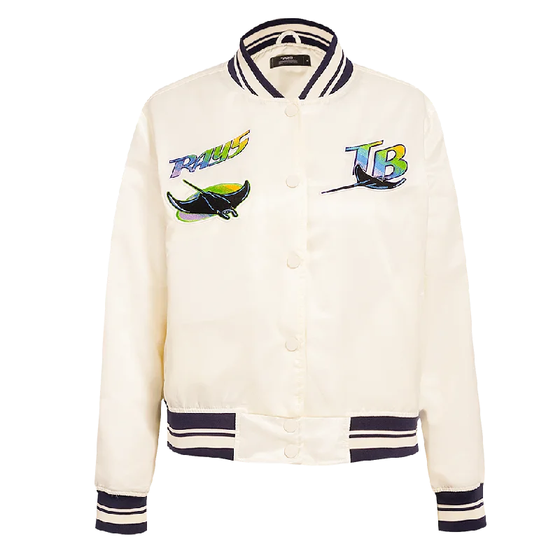 Today’s Deal CHAMARRA DE SATÉN MLB TAMPA BAY RAYS RETRO CLASSICS PARA MUJER