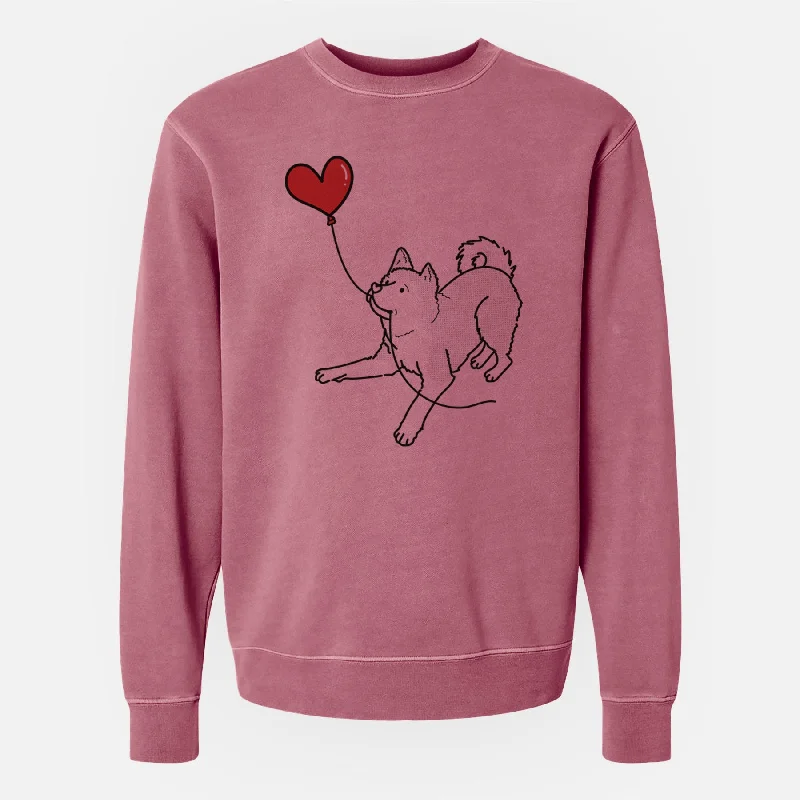 YEAR-End Clearance Akita Heart String - Unisex Pigment Dyed Crew Sweatshirt