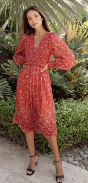 Bargain Bin Midi Sweetheart Dress