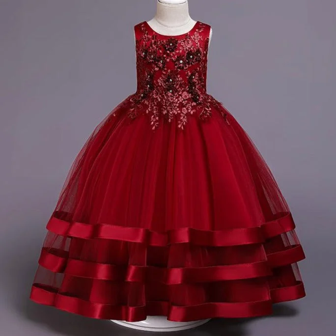 Buy More, Save More Girl Christmas Dress Baby Girl Pincess Dress Cute Fluffy Flower Girl Dress Birthday Party Pageant Dress