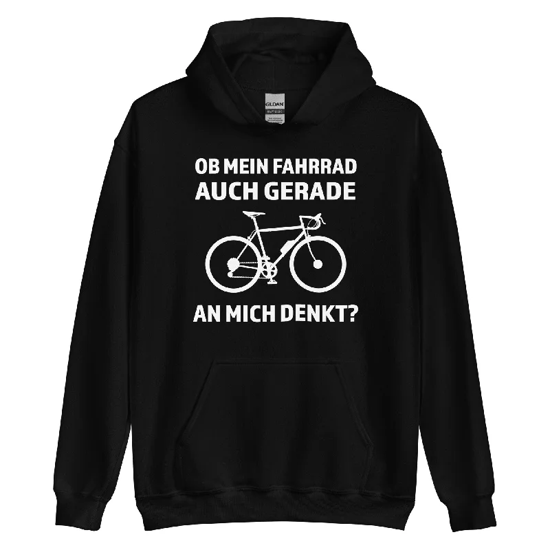 Limited Stock Ob mein Fahrrad gerade an mich denkt - Unisex Hoodie