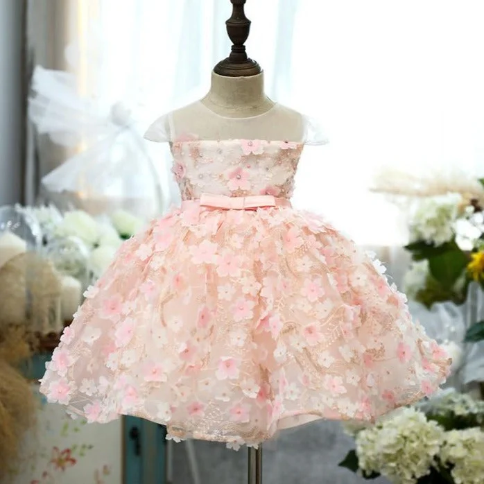 Referral Discount Baby Girl Pageant Dresses Toddler Elegant Puffy Cute Birthday Party Prom Dress
