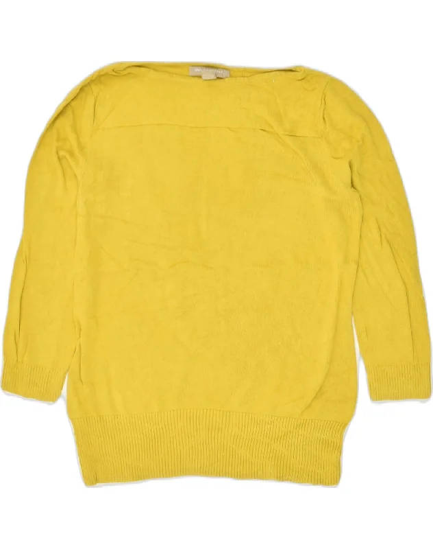 Discount Deals BANANA REPUBLIC Womens 3/4 Sleeve Boat Neck Jumper Sweater UK 6 XS Yellow