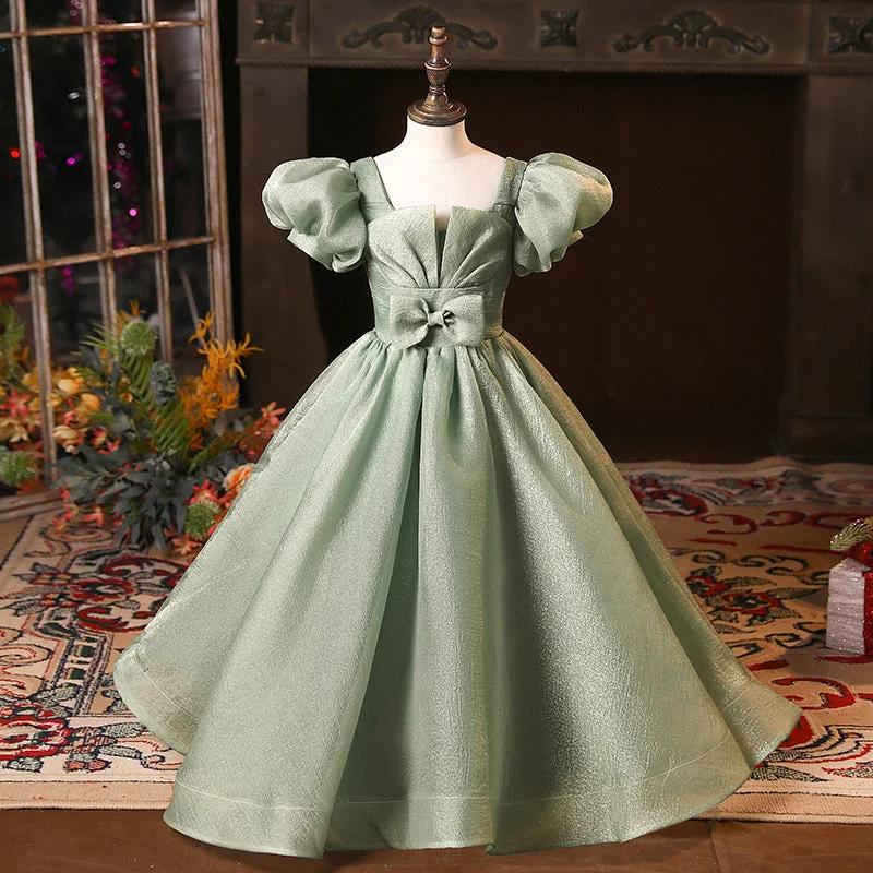 Don't Miss Girl Princess Dress Children Large Fluffy Skirt Elegant Retro Puff Sleeve Birthday Party Dress