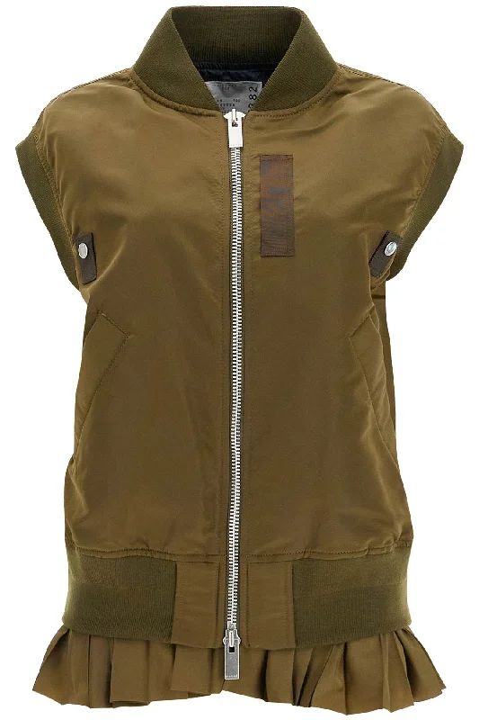 Stock Up and Save Layered Nylon Vest For Outdoor  - Khaki