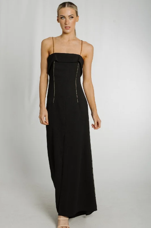 Lowest Prices Kayla Chain Strap Dress In Black