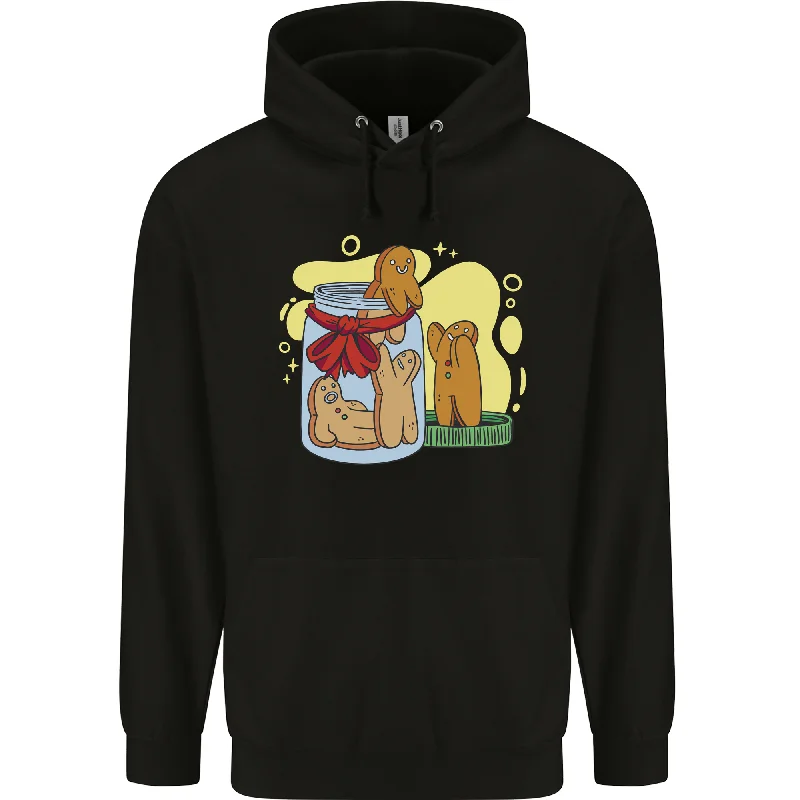 Epic Deals Gingerbread Man Escape Funny Food Mens 80% Cotton Hoodie