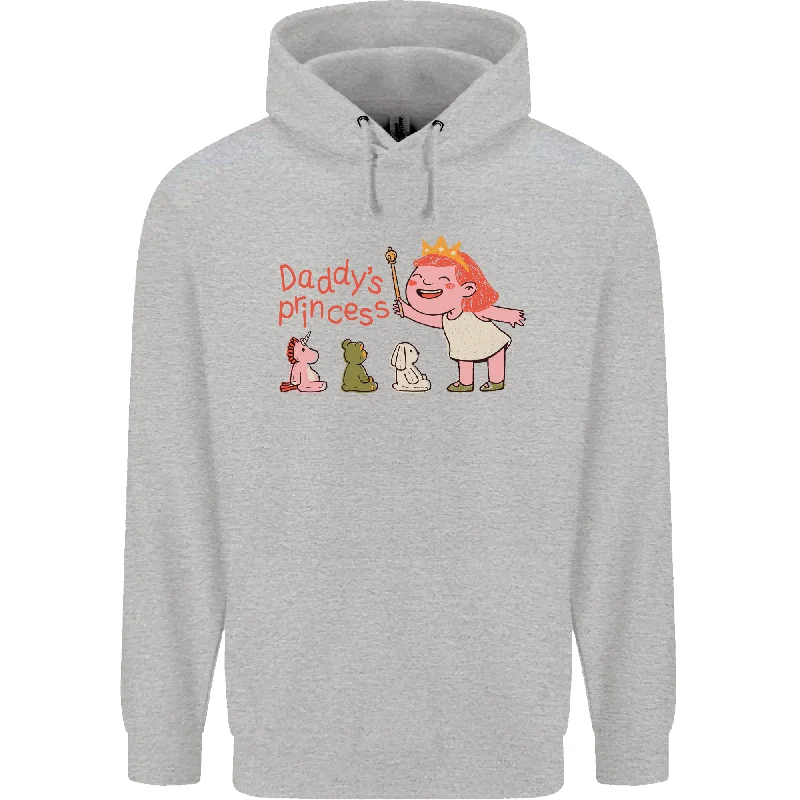 Midnight Madness Daddys Princess Funny Unicorn Teddy Bear Mens 80% Cotton Hoodie