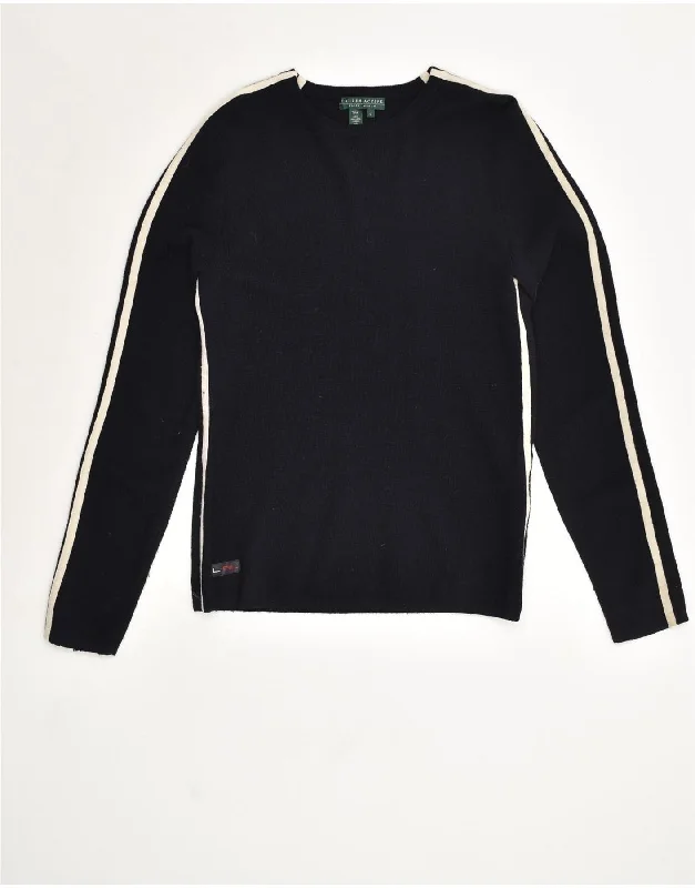 Today’s Special RALPH LAUREN Womens Crew Neck Jumper Sweater UK 16 Large Navy Blue Wool