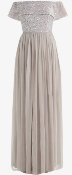 Big Discounts Maura Silver Gown