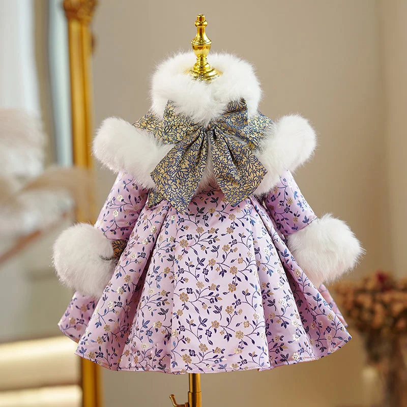 Deep Discounts Baby Girl Party Dress Toddler Winter Plush Floral Long Sleeve Princess Dress Deep Discounts Baby Girl Party Dress Toddler Winter Plush Floral Long Sleeve Princess Dress