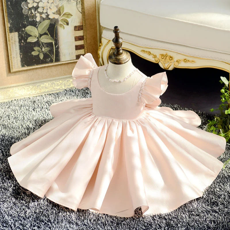 Hurry In Baby Girl Prom Dresses Toddler Summer Cute Bow-knot Birthday Party Dress