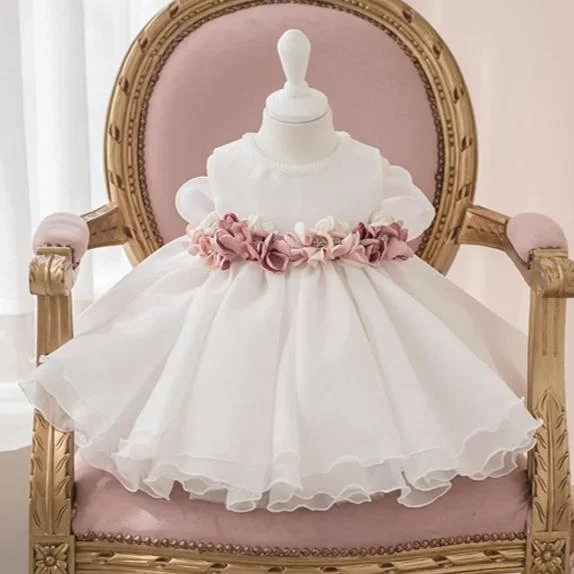 Take Advantage Baptism Dresses Baby Girl Wedding Puffy Formal Dresses Flower Girl Dress
