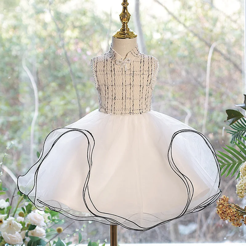 New Deals First Communion Dress Baby Girl Sleeveless Puffy Wave Birthday Party Dresses