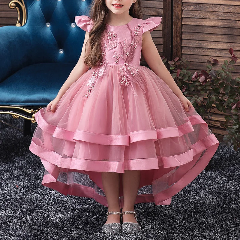 Deal of the Day Girl Birthday Party Princess Dress Embroidered Fluffy Tail Pageant Dress Deal of the Day Girl Birthday Party Princess Dress Embroidered Fluffy Tail Pageant Dress