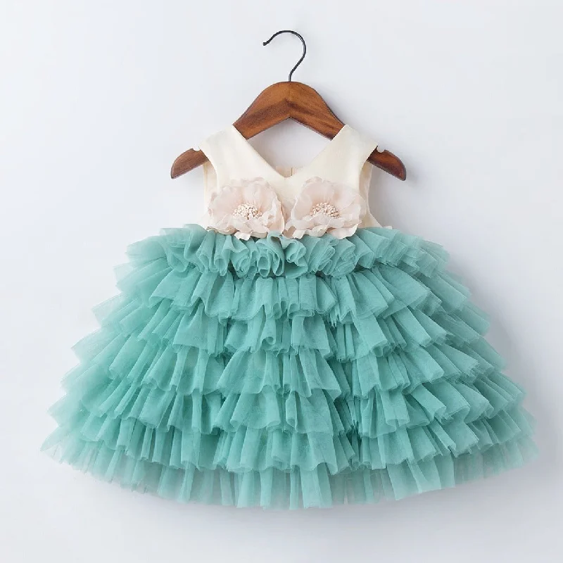 Weekend Deal Baby Girl Birthday Party Dress Sleeveless Mesh Cake Flower Gilr Dress Princess Dress Weekend Deal Baby Girl Birthday Party Dress Sleeveless Mesh Cake Flower Gilr Dress Princess Dress