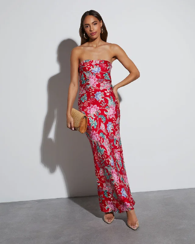 Rosemary Strapless Slip Maxi Dress