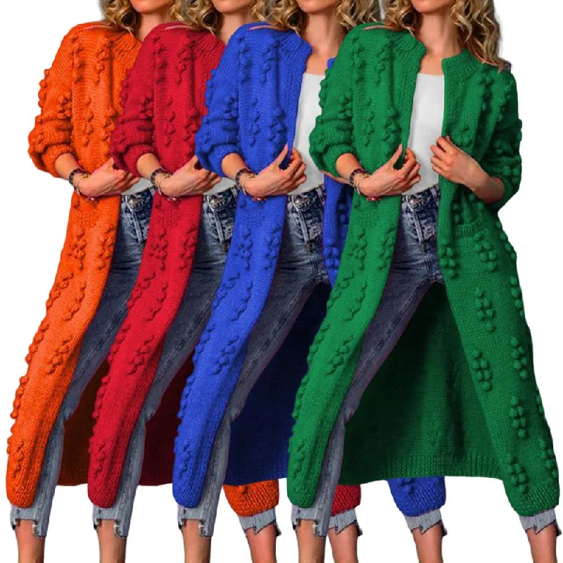 Exclusive Offers Autumn Winter Fashion Knitted Cardigan Patchwork