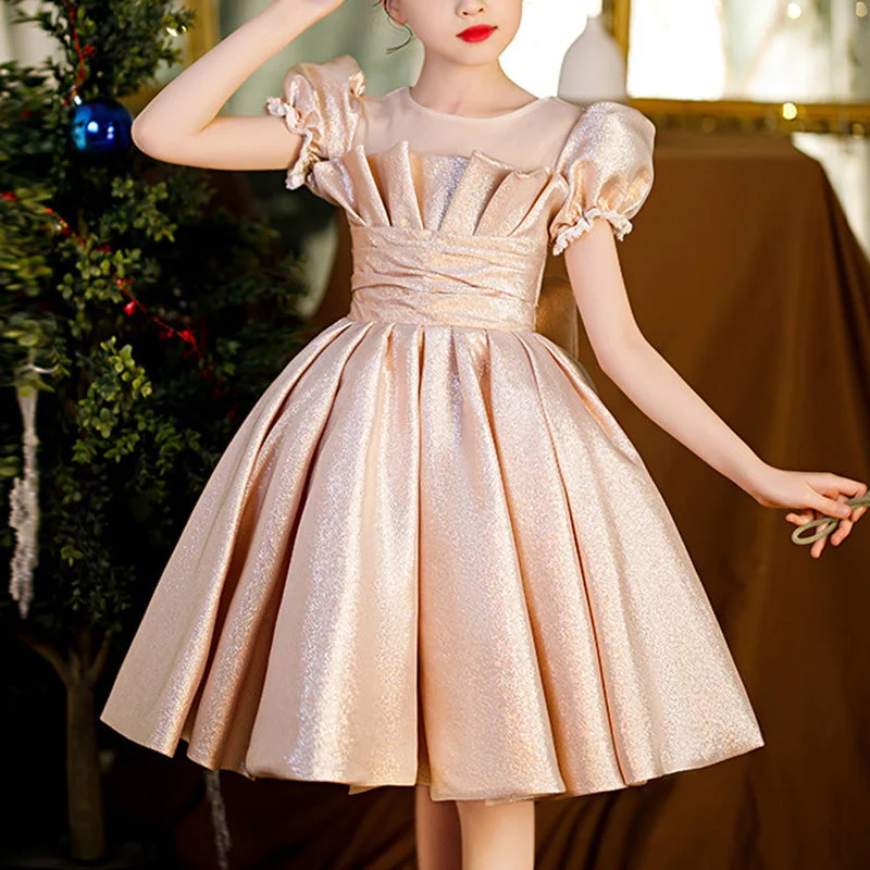 Exclusive Access Tollder Girl Princess Dress Summer Vintage Puffy bow Gril Dress Birthday Party Pageant Dress
