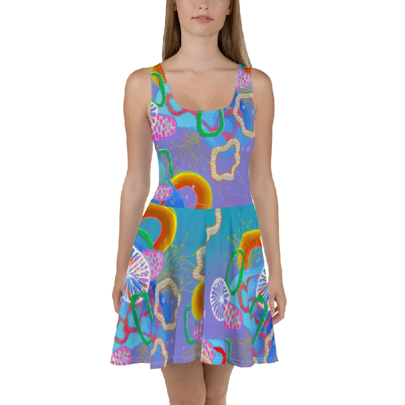 Alien Organism Skater Dress