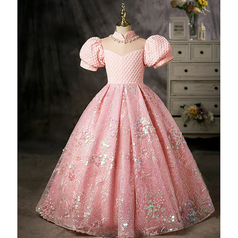 Value Deals Toddler Ball Gowns Girl Luxury Sequins Pink Puff Sleeves Princess Pageant Communion Dress Value Deals Toddler Ball Gowns Girl Luxury Sequins Pink Puff Sleeves Princess Pageant Communion Dress