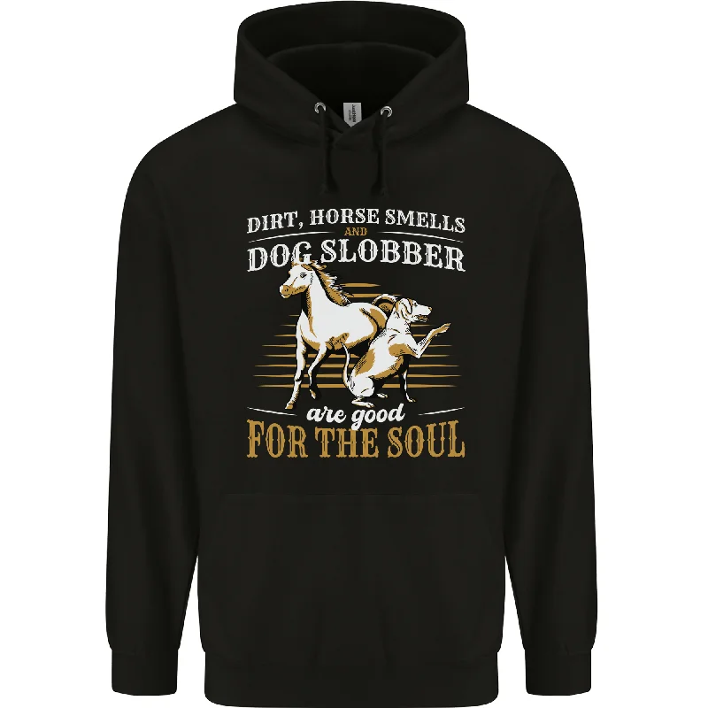 Buy More, Save More Dog & Horse Funny Quote Mens 80% Cotton Hoodie