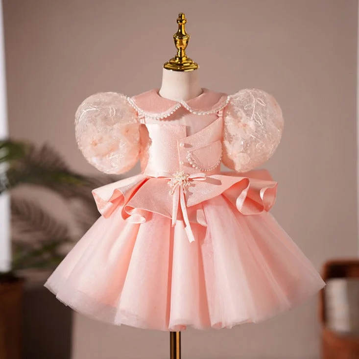 Super Savings Baby Girl Birthday Party Dress Doll Neck Puff Sleeve Puffy Princess Dress Super Savings Baby Girl Birthday Party Dress Doll Neck Puff Sleeve Puffy Princess Dress