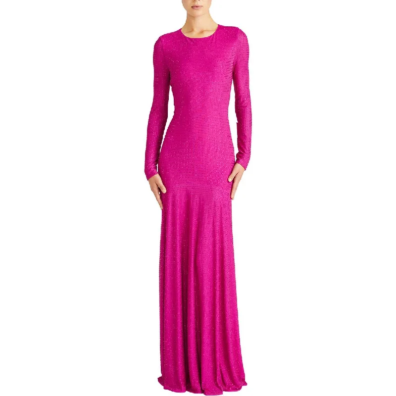 ML Monique Lhuillier Womens Mesh Full Length Evening Dress