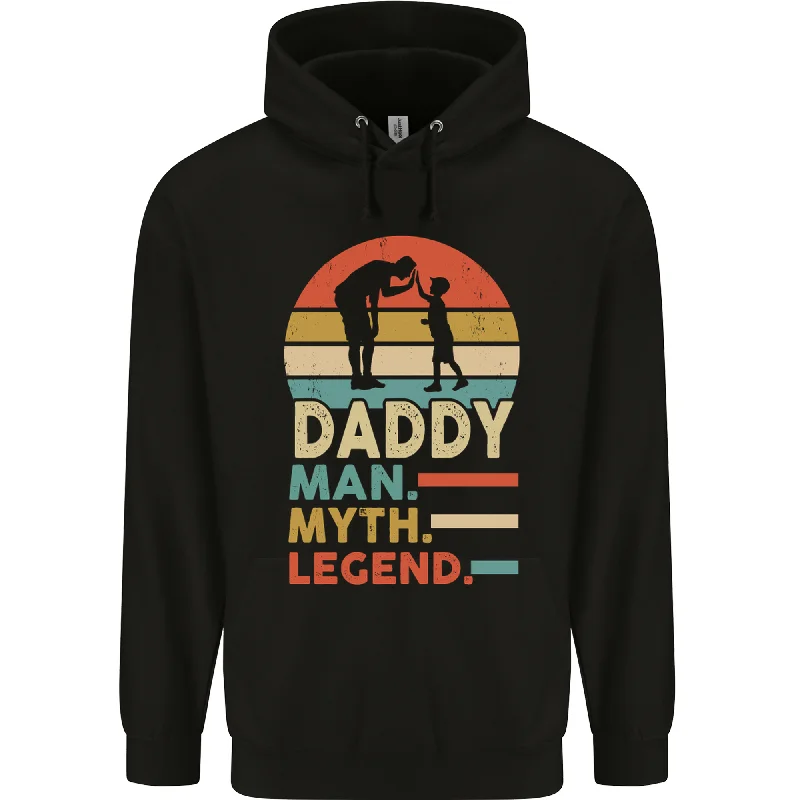 Deep Discounts Daddy Man Myth Legend Funny Fathers Day Mens 80% Cotton Hoodie