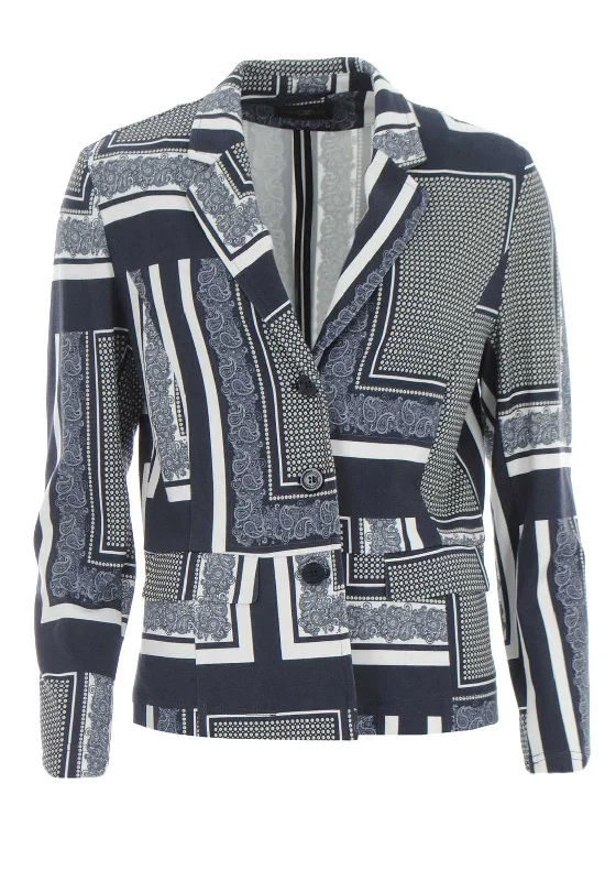 Best Bargains Eugen Klein Paisley & Spot Print Jacket, Navy