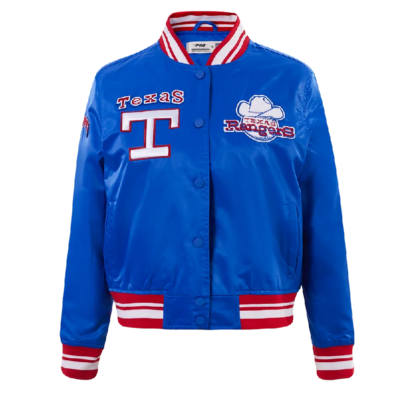 Final Clearance CHAMARRA DE SATÉN MLB TEXAS RANGERS RETRO CLASSICS PARA MUJER