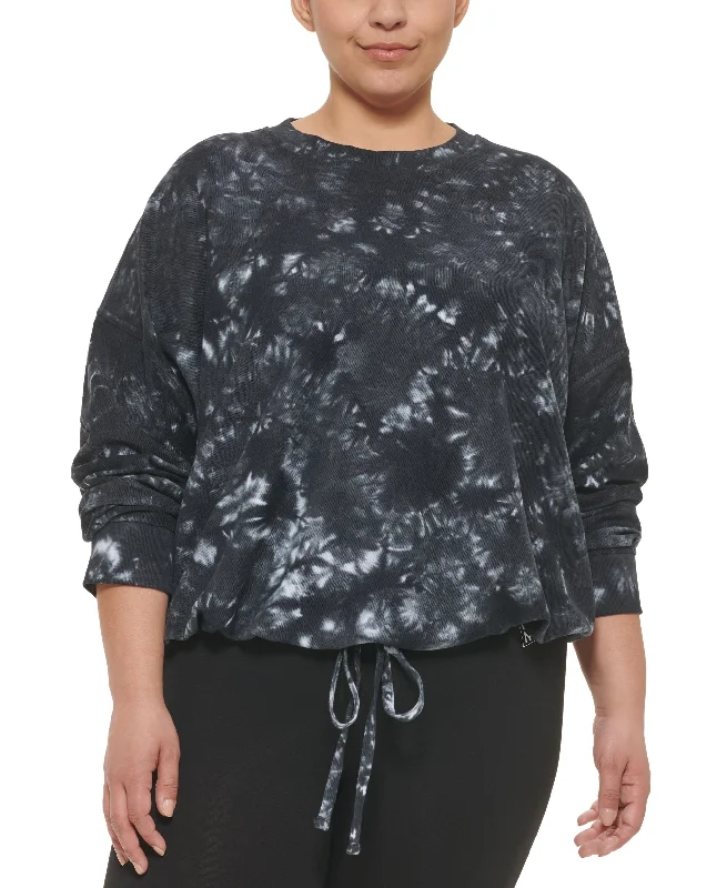 Bargain Blast DKNY Plus Size Terry Pullover Sweatshirt