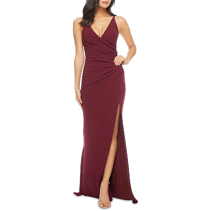 Dress The Population Womens Ruched Formal Evening Dress