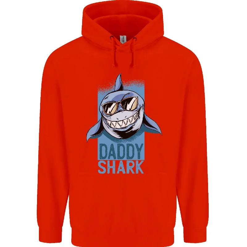Great Deals Daddy Shark Funny Father's Day Mens 80% Cotton Hoodie