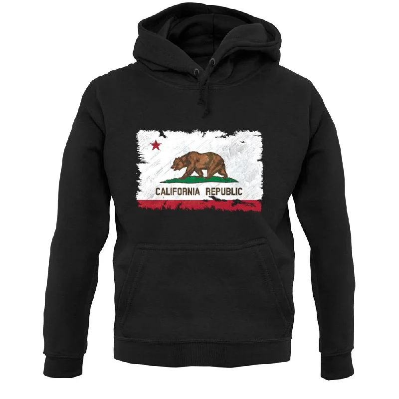 Don’t Miss Out California Grunge Style Flag Unisex Hoodie