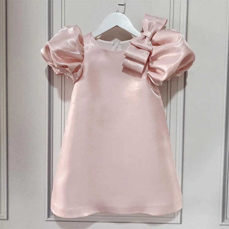 Savings Alert Baby Girl Pink Puffy Sleeve Birthday Party Princess Dress