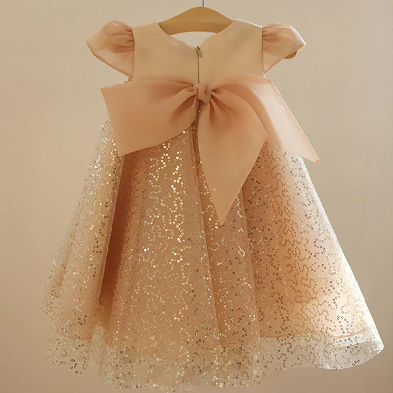 Take Advantage Baby Girl and Toddler Princess Dress Summer Cute Girl Bow Birthday Party Dress
