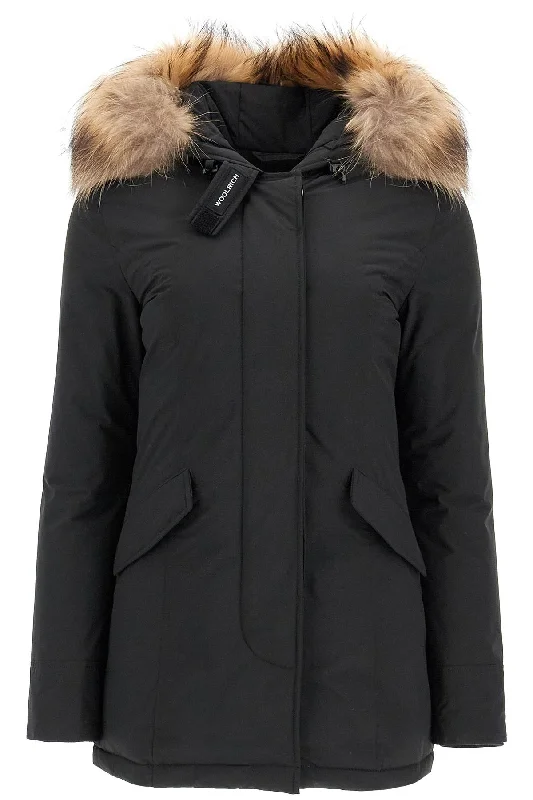 Limited Time Discount Luxury Arctic Parka With Fur  - Black