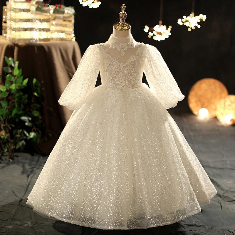 Get It Before It’s Gone First Communion Dress Girl Long Sleeve Sequin Flower Girl Dress Pageant Princess Dress Get It Before It’s Gone First Communion Dress Girl Long Sleeve Sequin Flower Girl Dress Pageant Princess Dress