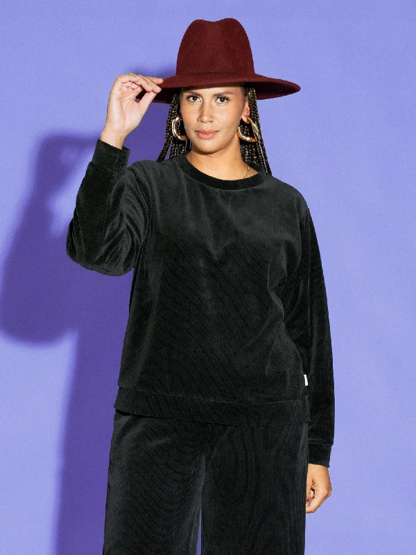 Incredible Offers Abbie Sweater Corduroy Black