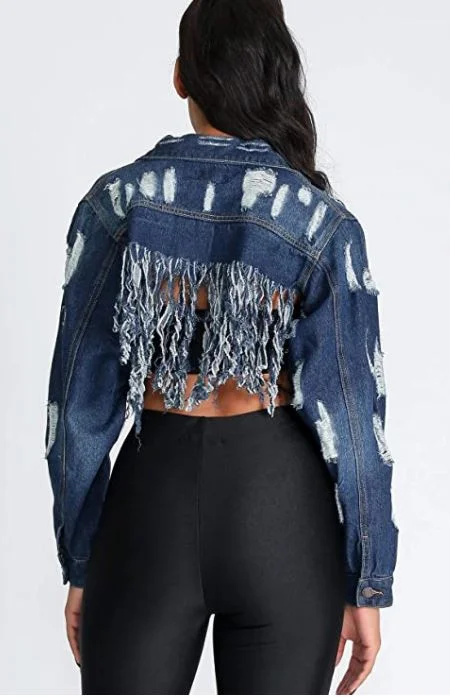 Must-Have Deals Crop Blue Jean Jacket