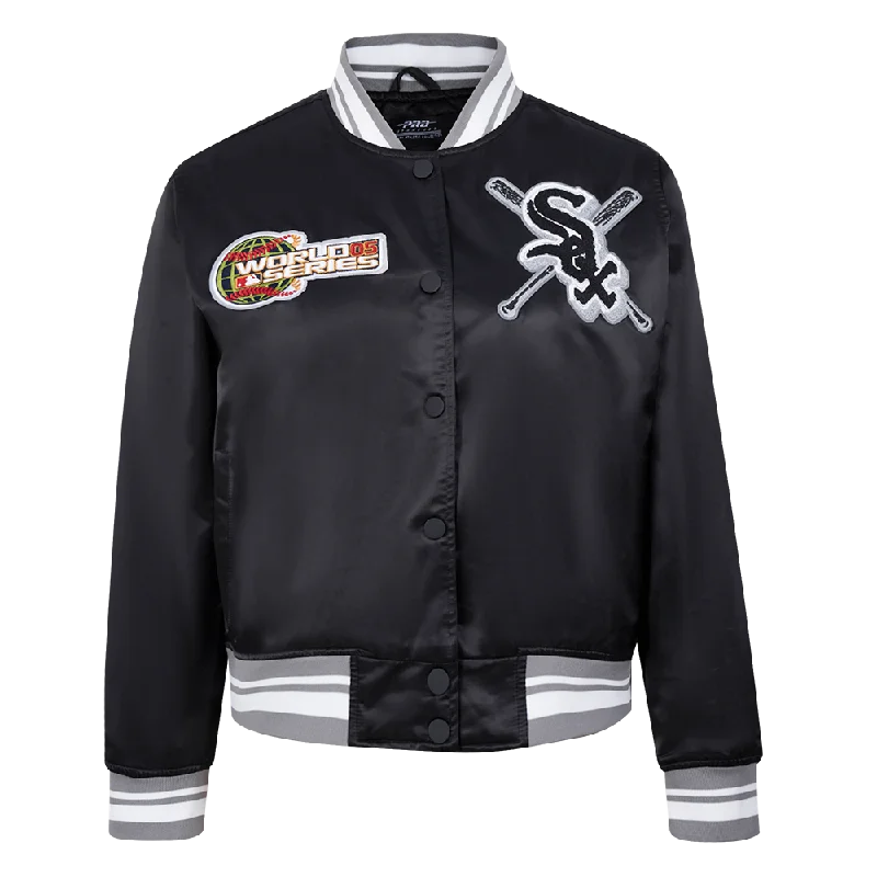 Weekend Special CHAMARRA DE SATÉN MLB CHICAGO WHITE SOX MASH UP PARA MUJER