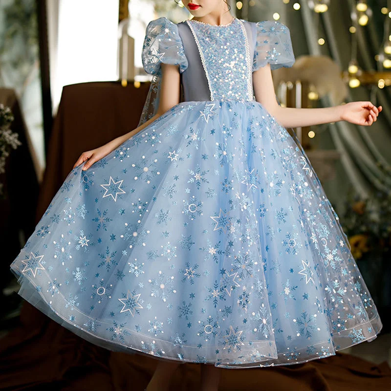 Great Deals Baby Girl Flower Dress Girl Summer Snowflake Sequin Puffy Princess Pageant Dress Great Deals Baby Girl Flower Dress Girl Summer Snowflake Sequin Puffy Princess Pageant Dress